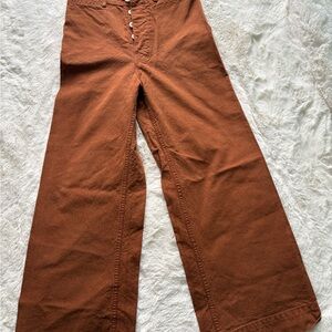 Jesse Kamm Rust Orange Wide-Leg Pants